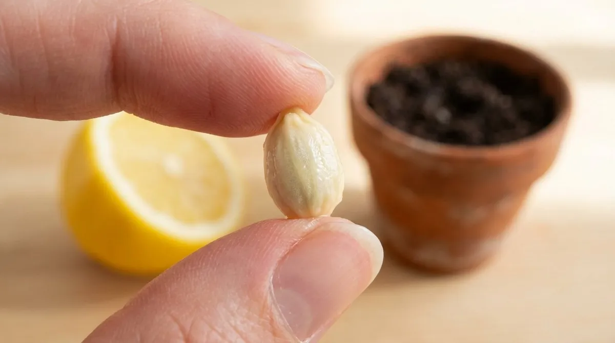 Ein Zitronenkern als Tür zur Natur: einfache Schritte zum eigenen Zitronenbaum